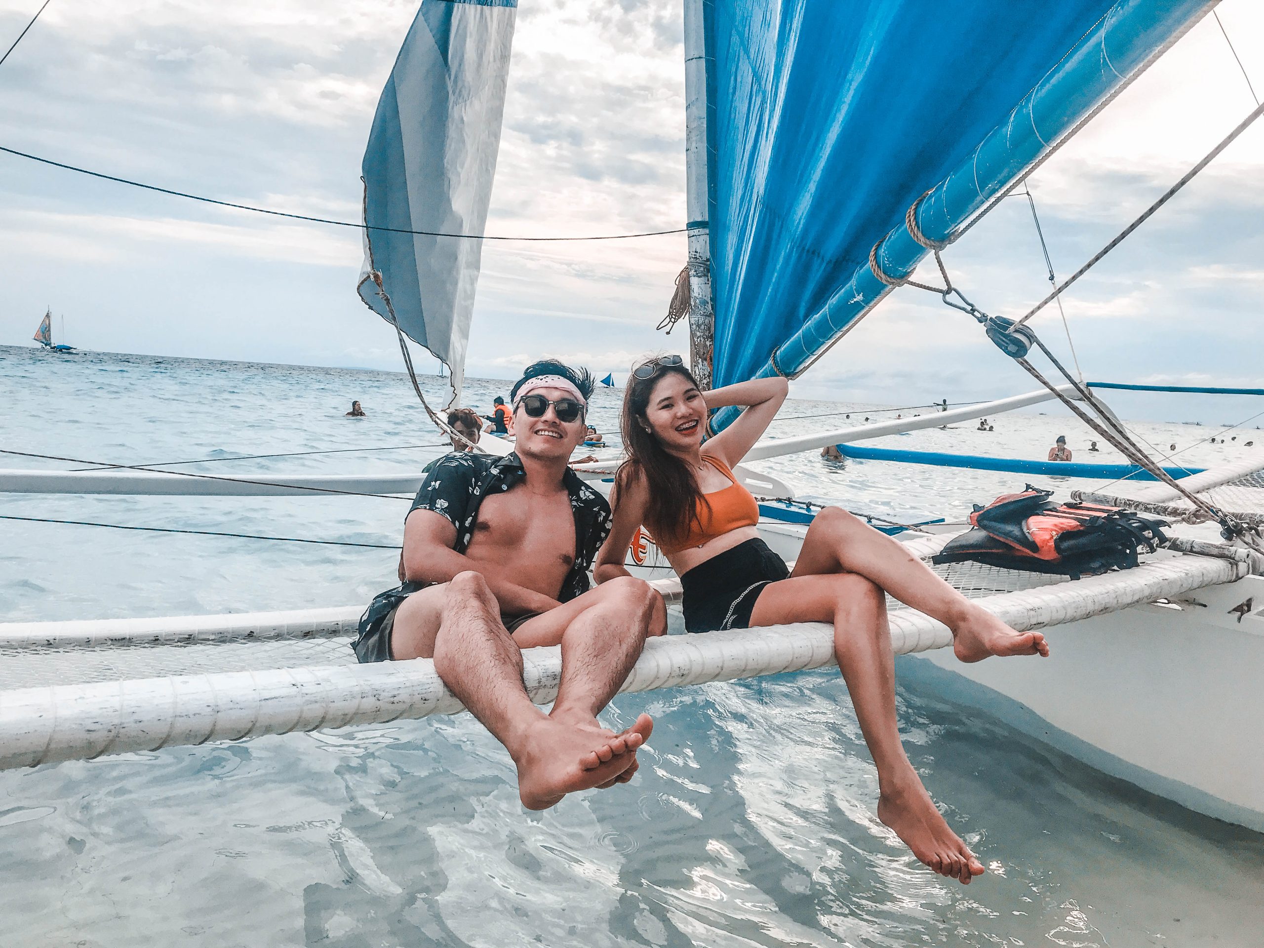 Paraw sailing in Boracay Island