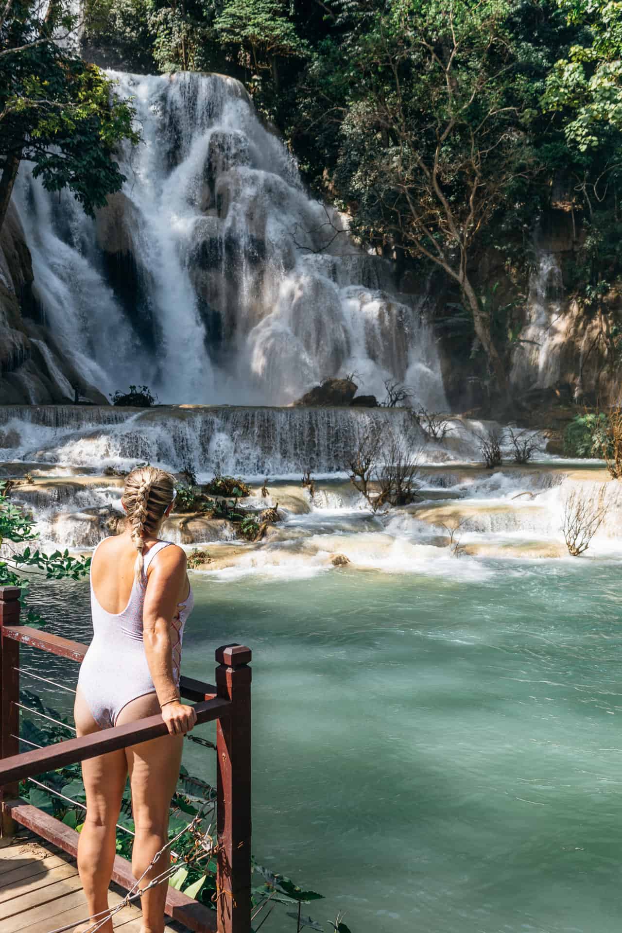 Trek to Kuang Si Waterfall