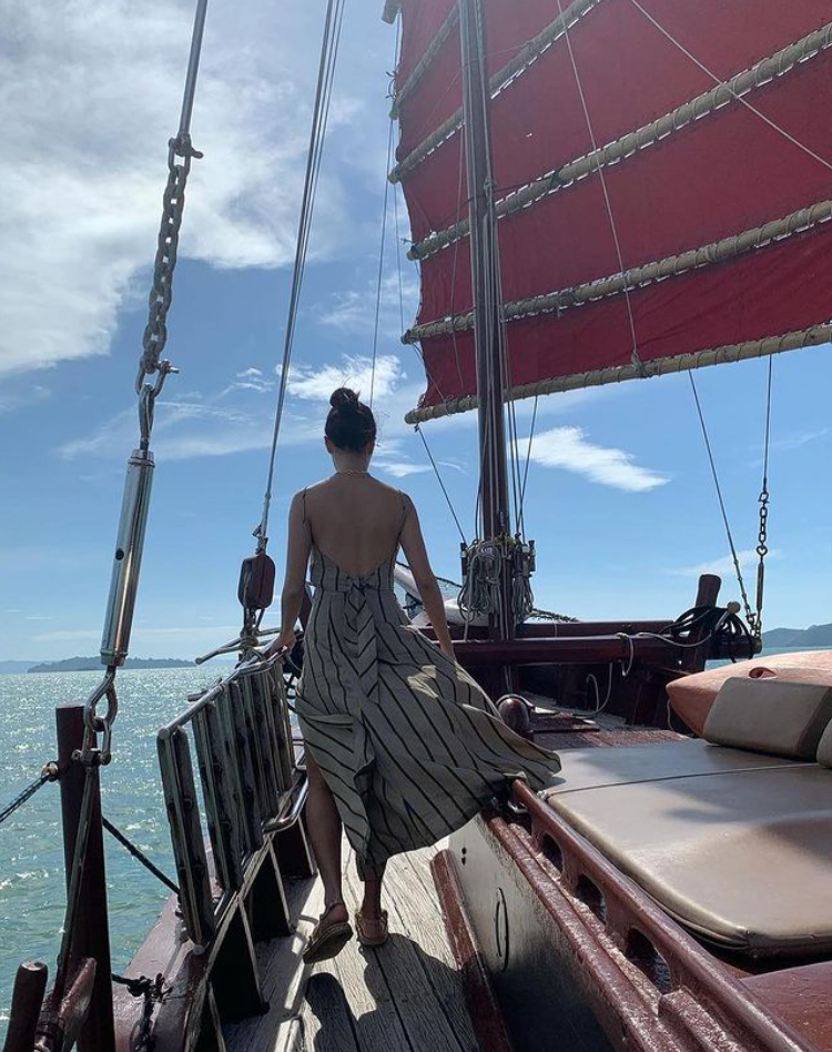 Explore Phang Nga Bay aboard a traditional Chinese junk charter boat