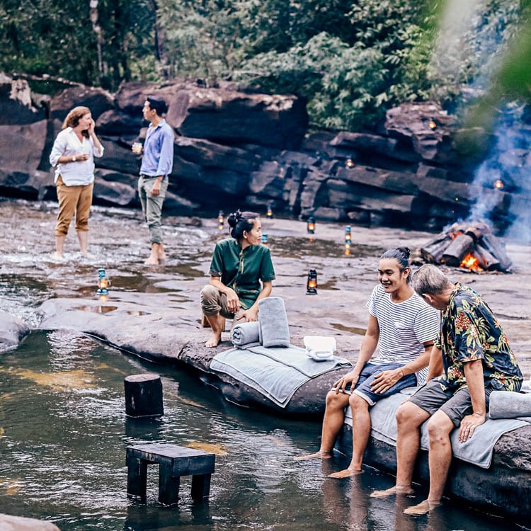 Extraordinary luxury tent in the Cambodian jungle