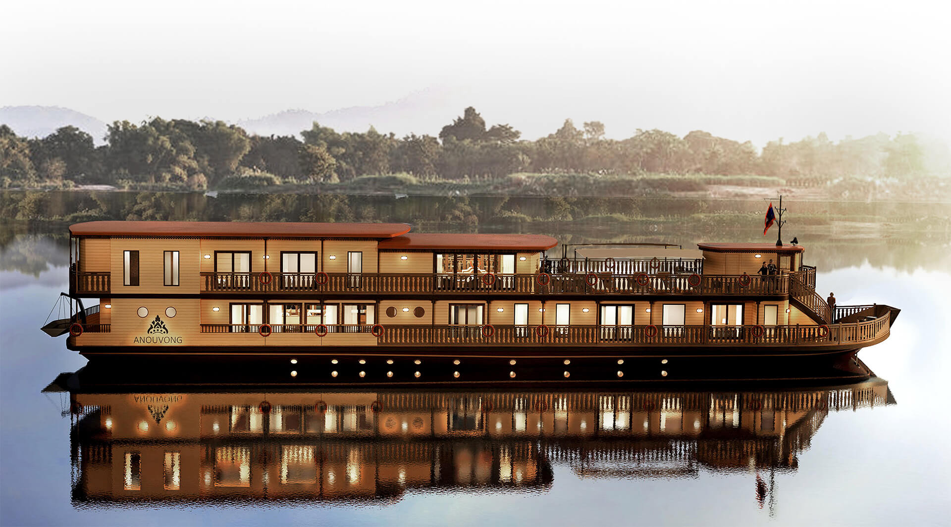 To Voyage along the Upper Mekong in Laos with the new ship Heritage Line Anouvong