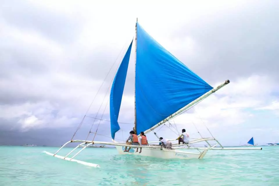 Paraw sailing in Boracay Island